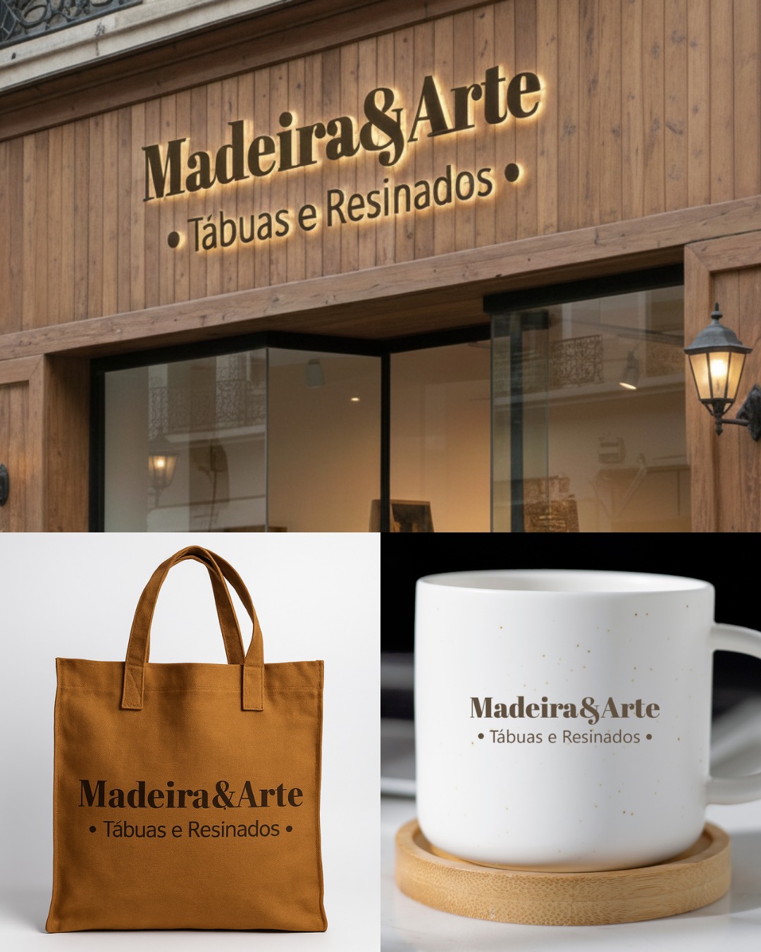 Projeto de identidade visual — Madeira & Arte